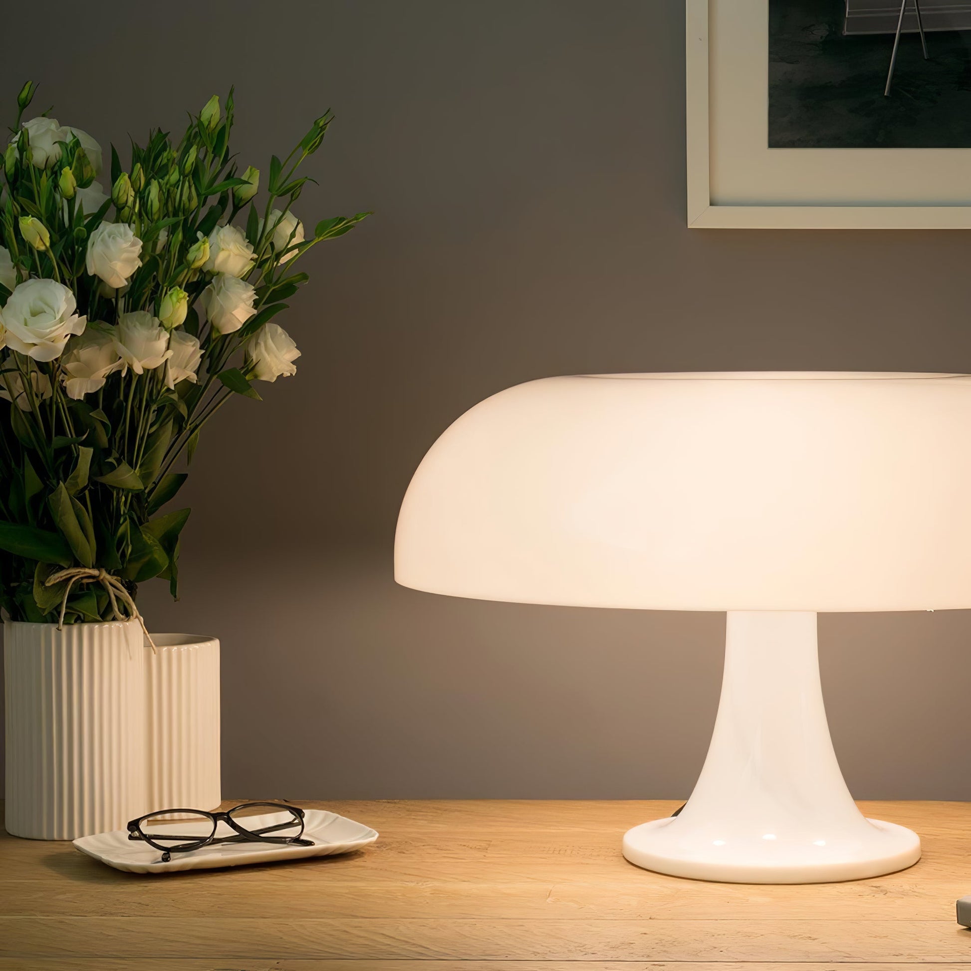 LED Table Lamp with Adjustable Brightness and Modern Design for Home Office & Living Room Use