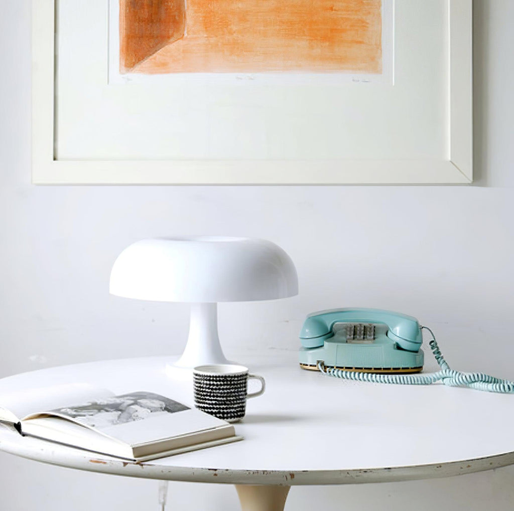 Mushroom Table Lamp | Playful ABS Design with LED Bulb for Home and Office Decor