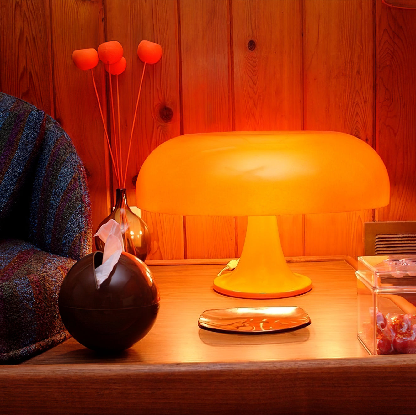 LED Table Lamp with Adjustable Brightness and Modern Design for Home Office & Living Room Use