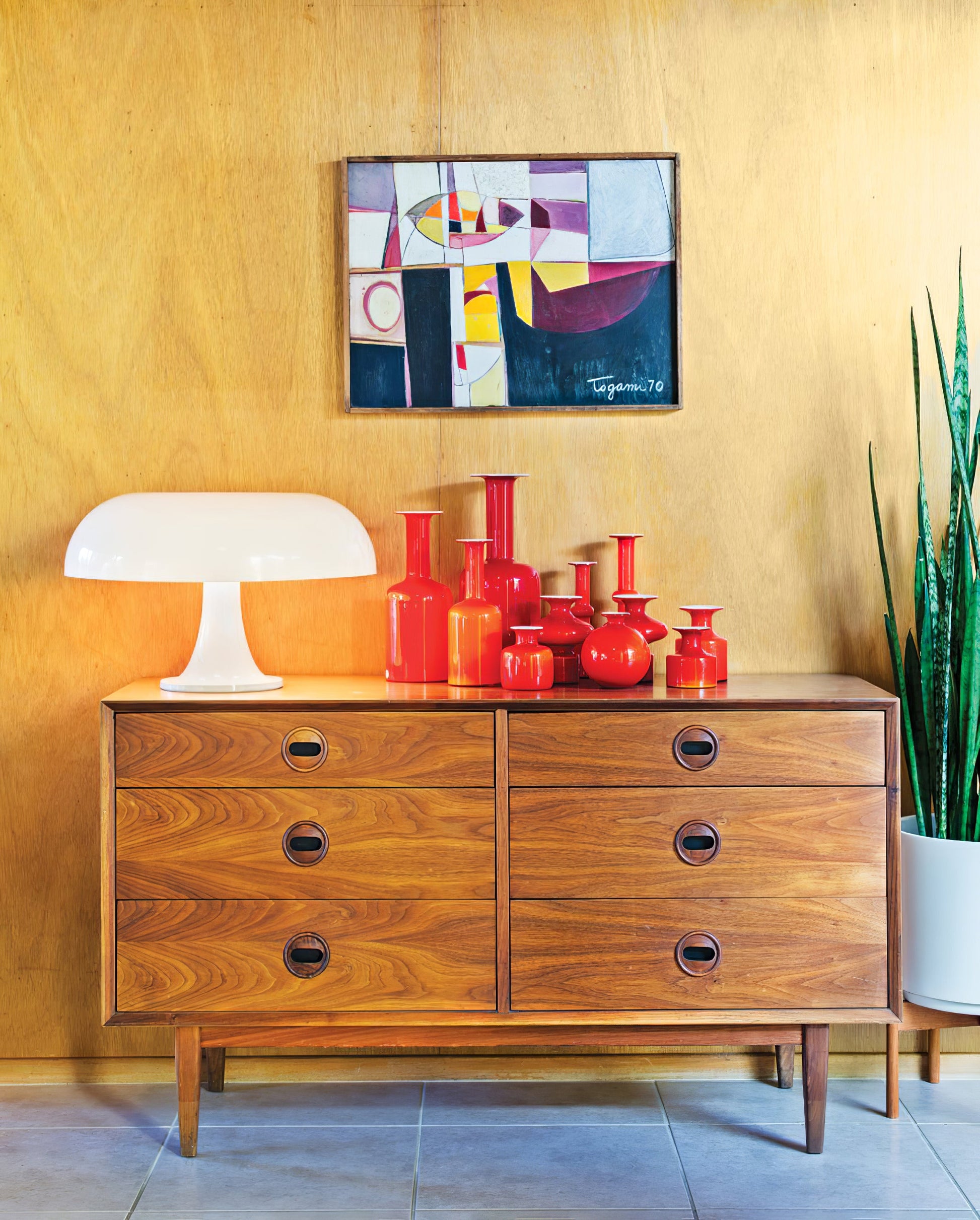 LED Table Lamp with Adjustable Brightness and Modern Design for Home Office & Living Room Use