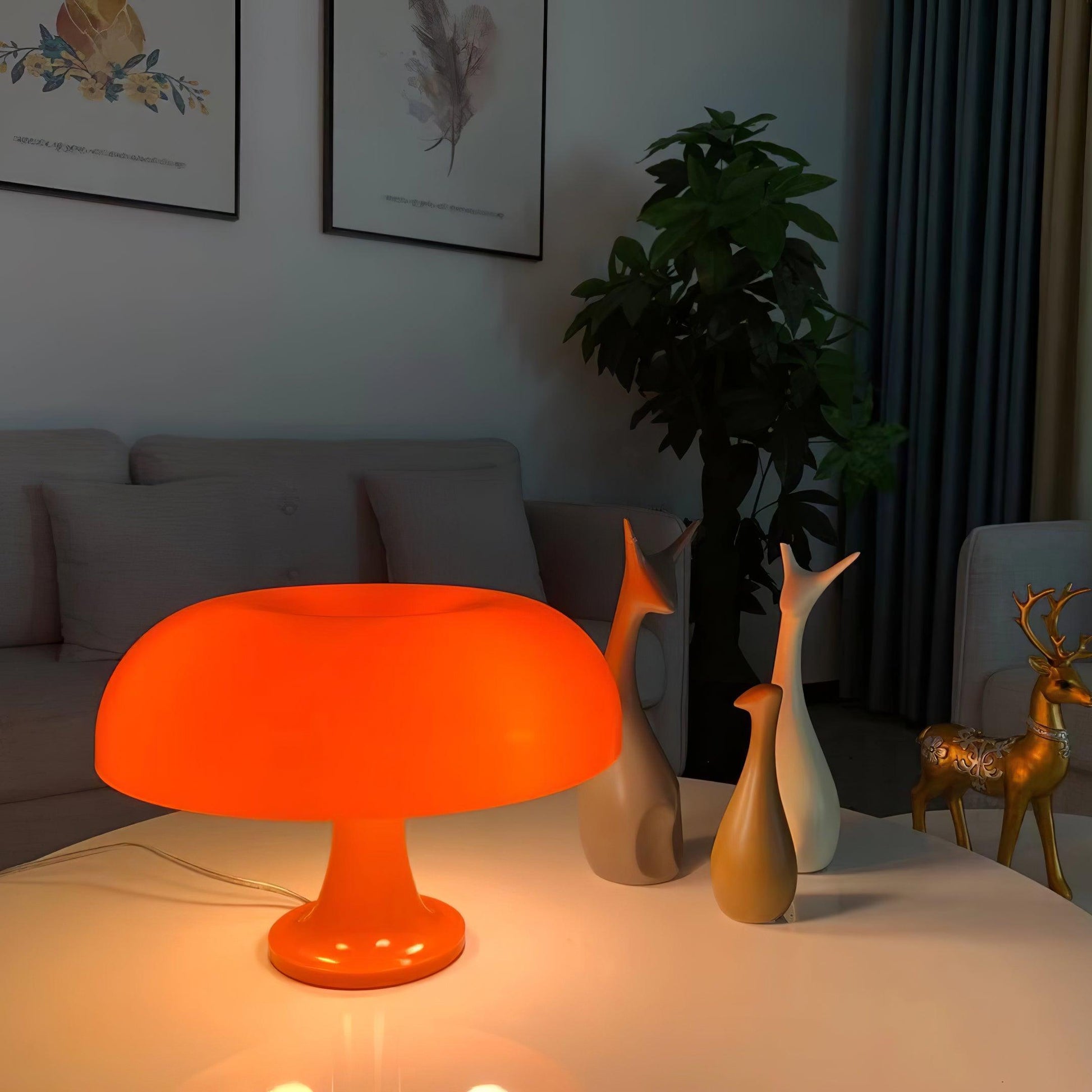 Mushroom Table Lamp | Playful ABS Design with LED Bulb for Home and Office Decor