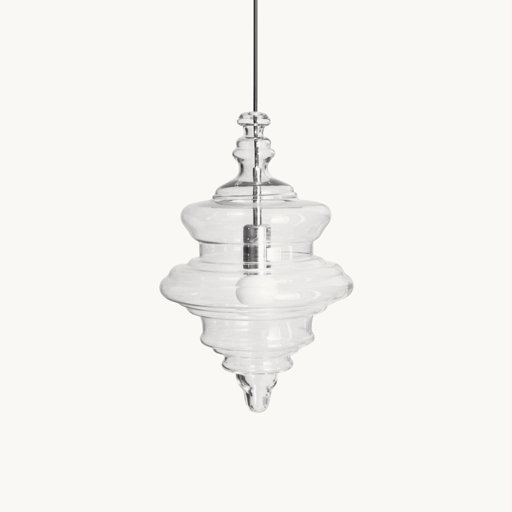 Modern Pendant Light Fixture - Adjustable Height with Glass Shade for Dining Room & Kitchen Lighting