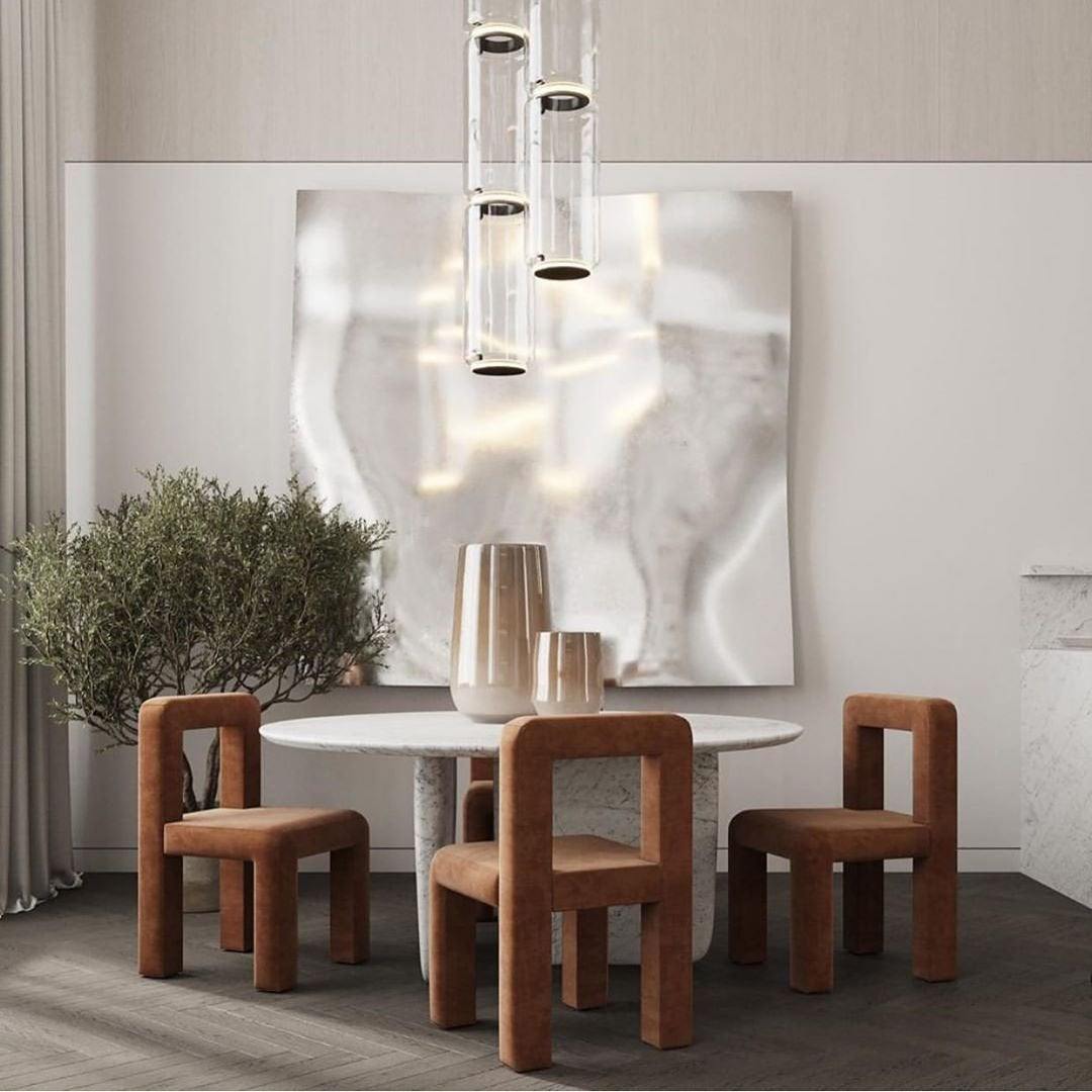 LED Pendant Lamp - Modern Glass Design with Adjustable Height for Dining Room & Living Room Lighting