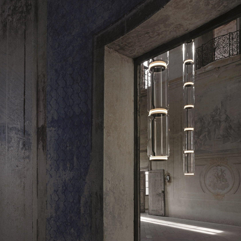 LED Pendant Lamp - Modern Glass Design with Adjustable Height for Dining Room & Living Room Lighting