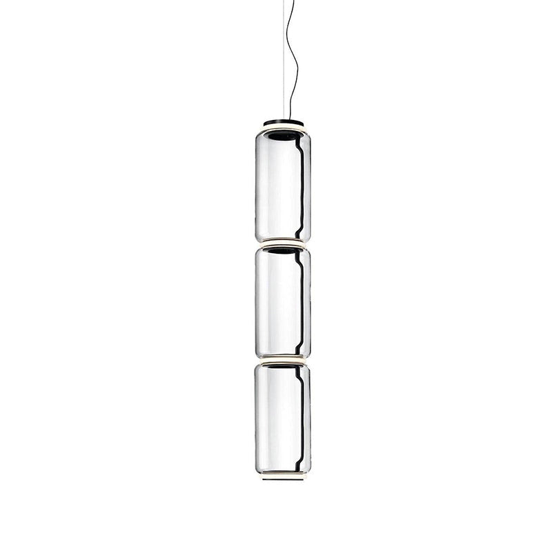 LED Pendant Lamp - Modern Glass Design with Adjustable Height for Dining Room & Living Room Lighting
