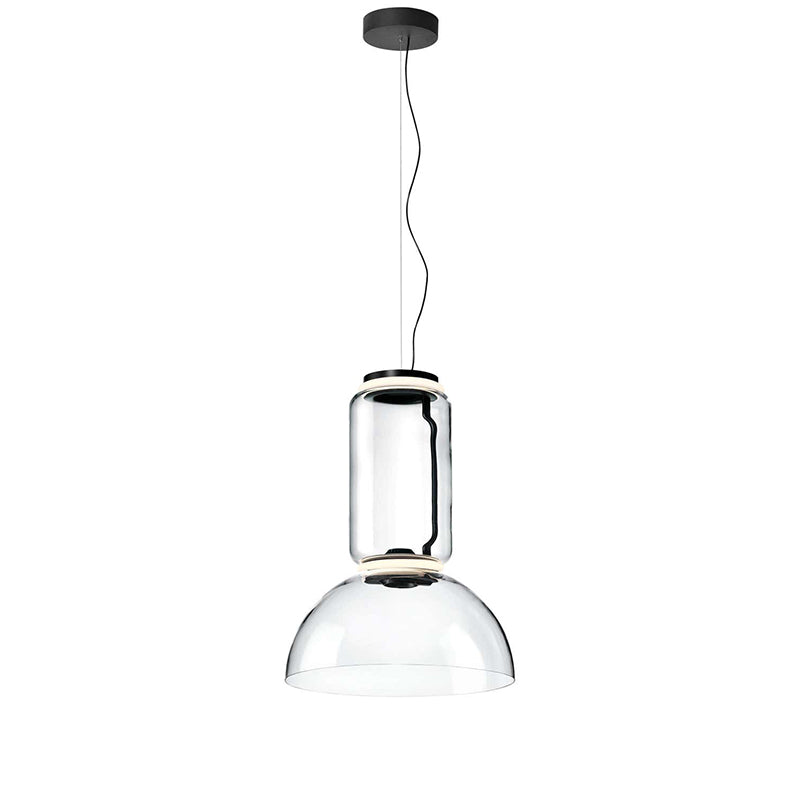 LED Pendant Lamp - Modern Glass Design with Adjustable Height for Dining Room & Living Room Lighting