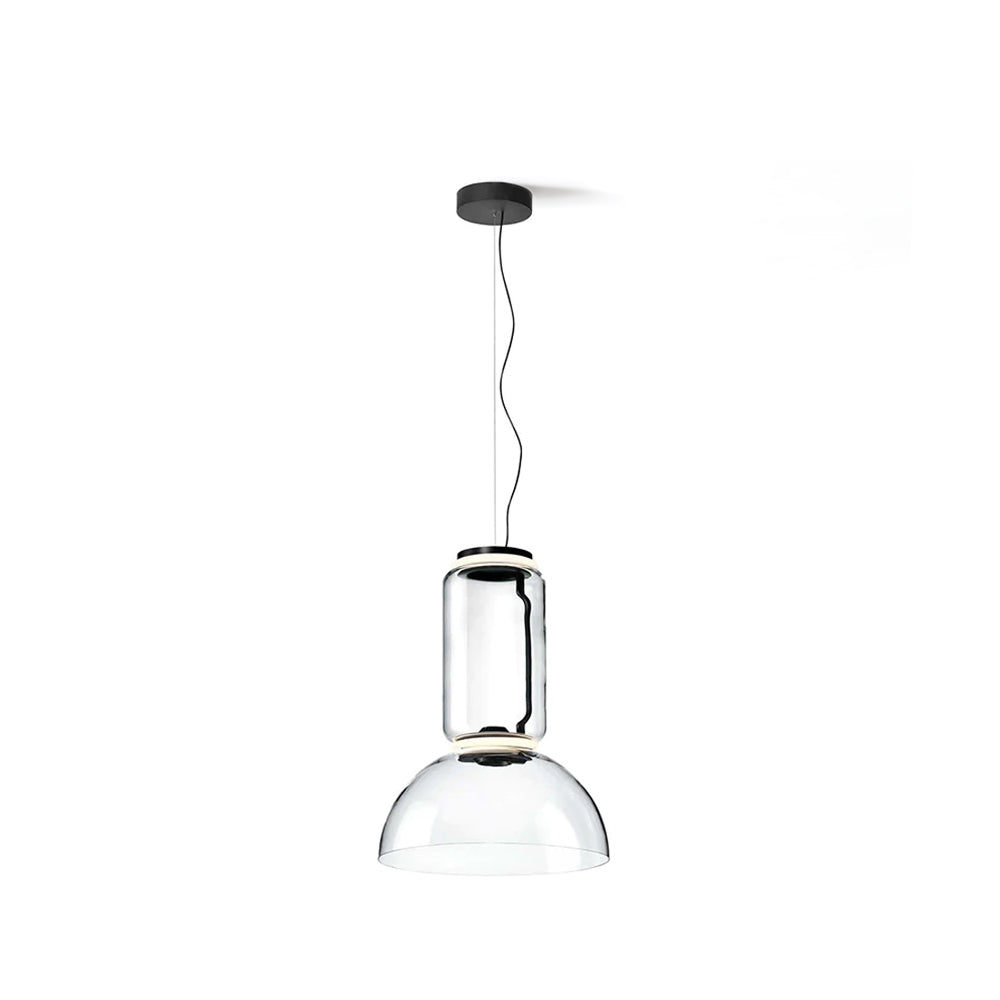 LED Pendant Lamp - Modern Glass Design with Adjustable Height for Dining Room & Living Room Lighting