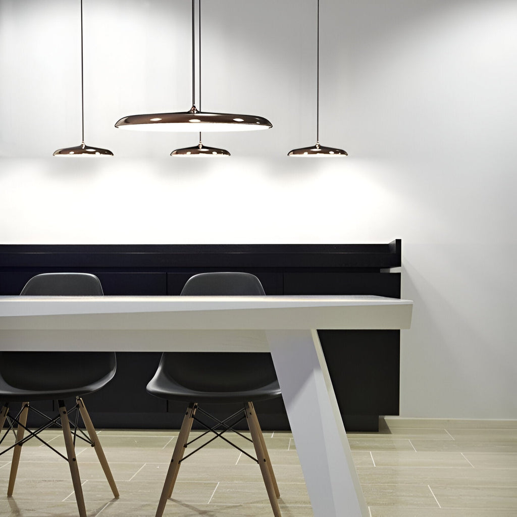 Modern Nordic Flying Saucer Pendant Light Fixture for Kitchen Island, Dining Table & Living Room Decor