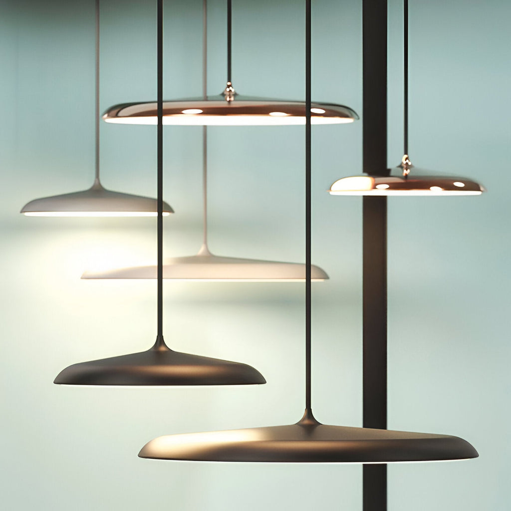 Modern Nordic Flying Saucer Pendant Light Fixture for Kitchen Island, Dining Table & Living Room Decor