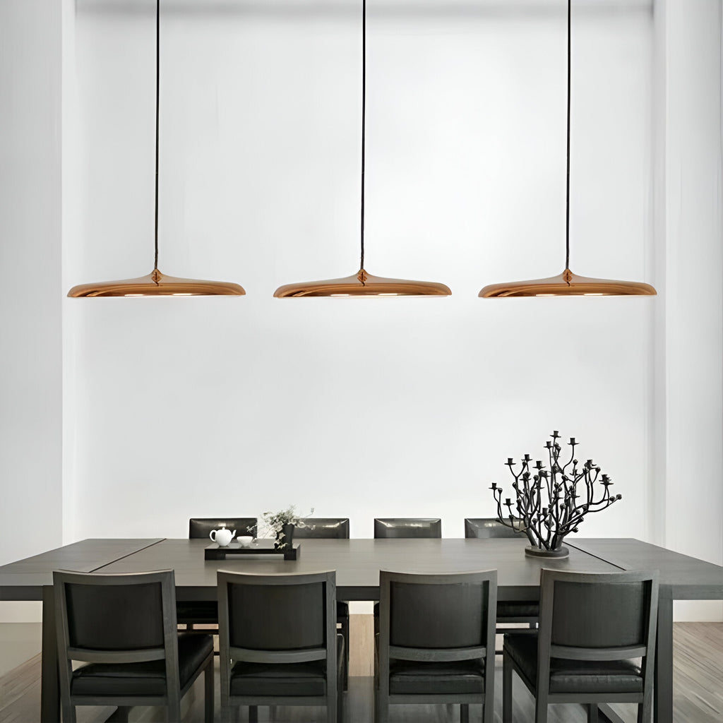 Modern Nordic Flying Saucer Pendant Light Fixture for Kitchen Island, Dining Table & Living Room Decor