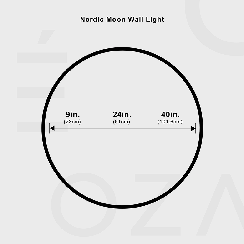 Nordic Moon Wall Light Fixture - Modern LED Sconce for Living Room & Bedroom Lighting