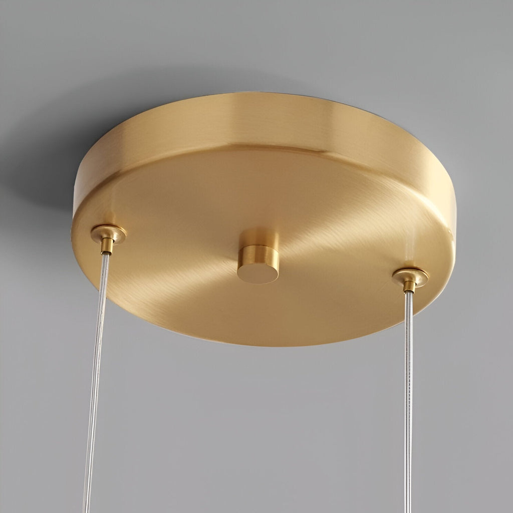 Glass LED Pendant Light with Retro Modern Style for Kitchen Island, Dining Room & Interior Hanging Lighting