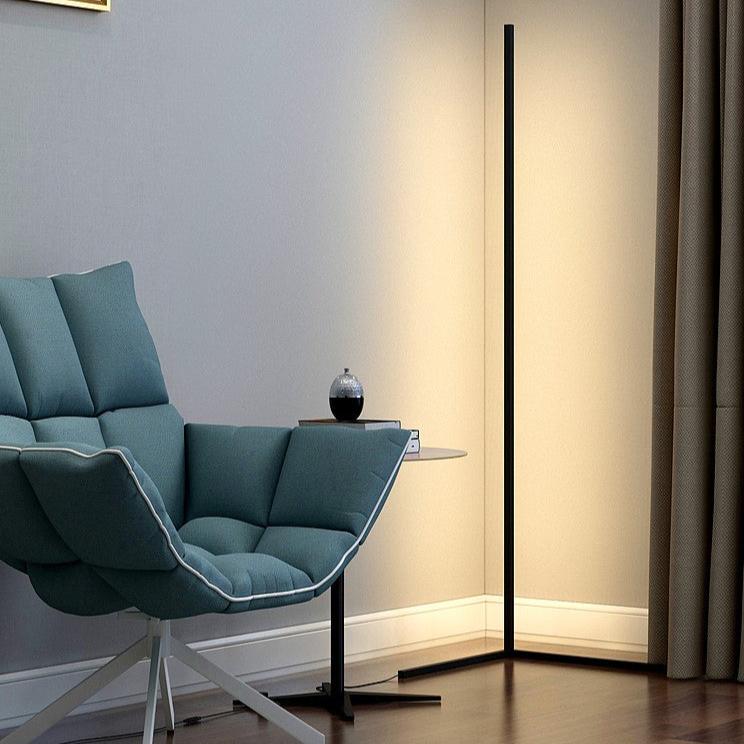 Minimalist Corner LED Floor Lamp: Perfect for Living Room, Bedroom & Office - Slim Lighting for Cozy Ambience