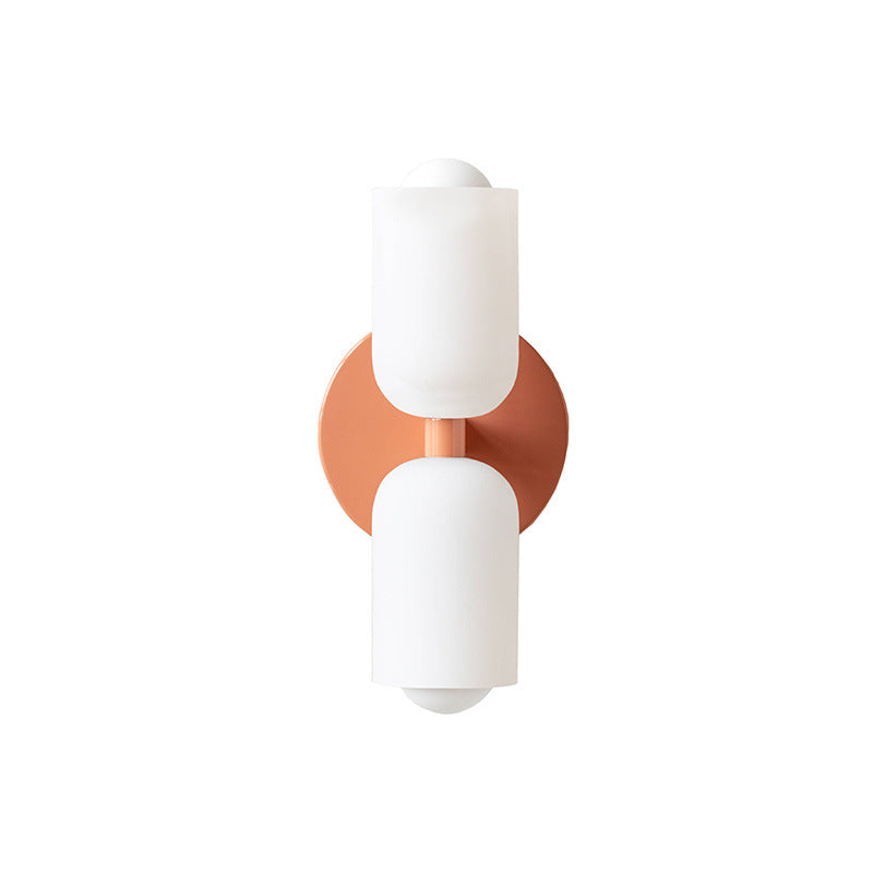 LED Glass Up Down Wall Sconce Light Fixture for Hallway & Living Room Lighting