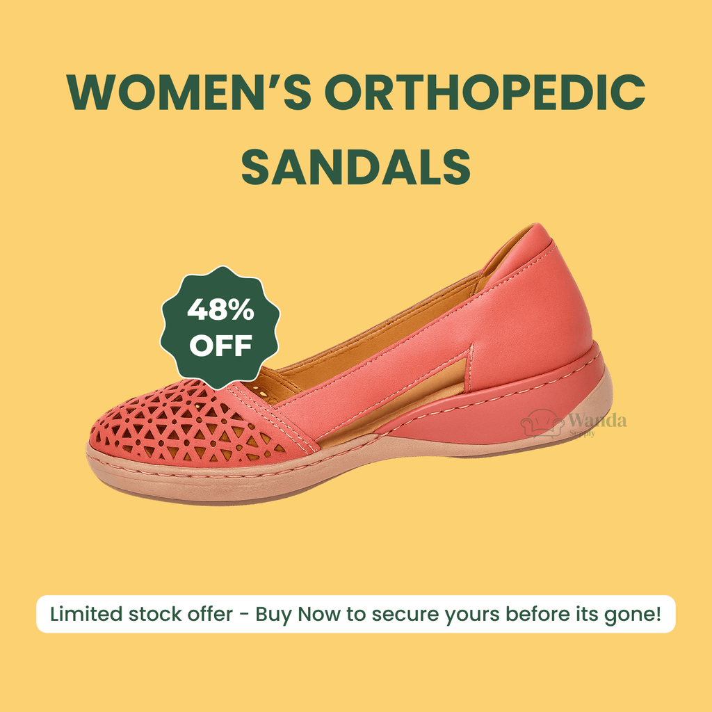 Women’s Orthopedic Sandals - Breathable & Comfortable Flat Shoes - Arch Support Lightweight Design Perfect for All-Day Wear