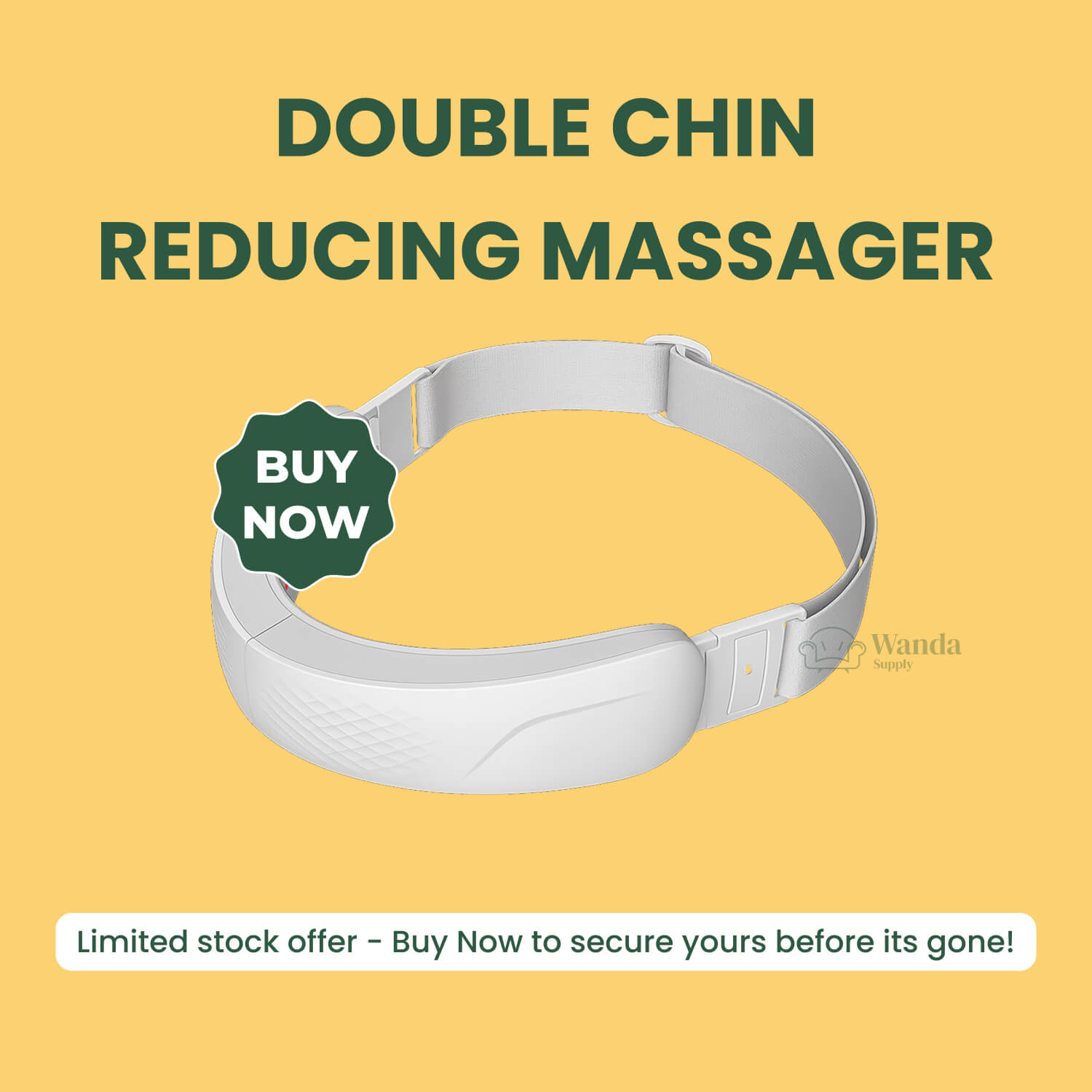 Double Chin Reducing Massager - Facial Sculpting Tool for Contoured Jawline