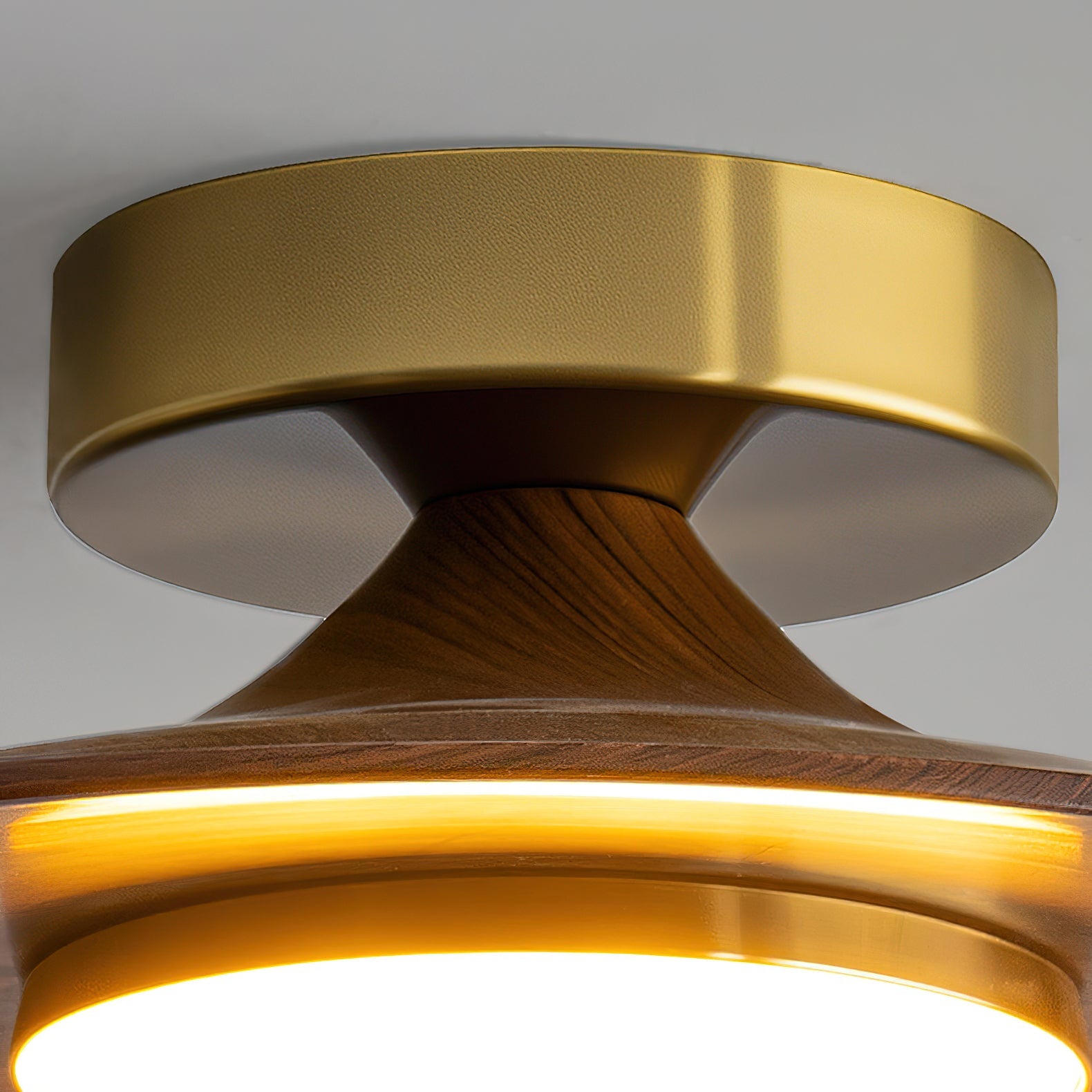LED Ceiling Lamp - Modern Round Fixture with Adjustable Brightness for Living Room & Bedroom Lighting