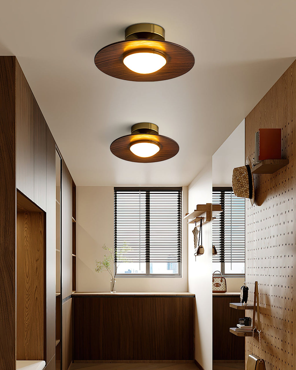 LED Ceiling Lamp - Modern Round Fixture with Adjustable Brightness for Living Room & Bedroom Lighting