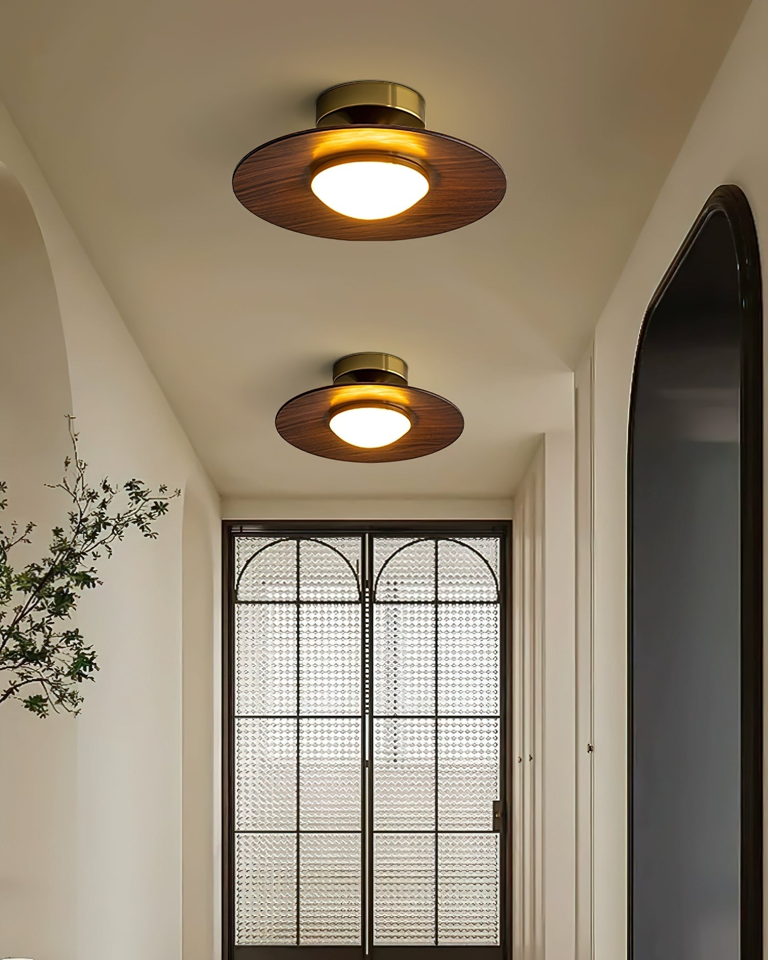 LED Ceiling Lamp - Modern Round Fixture with Adjustable Brightness for Living Room & Bedroom Lighting