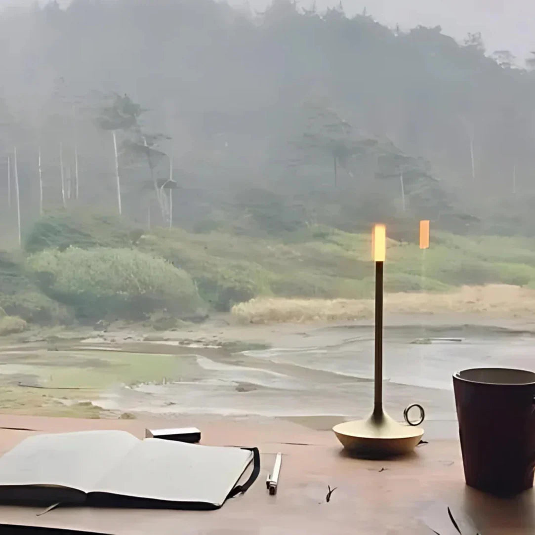 Portable LED Candle Lantern for Outdoor Camping, Emergency Lighting, and Home Decor