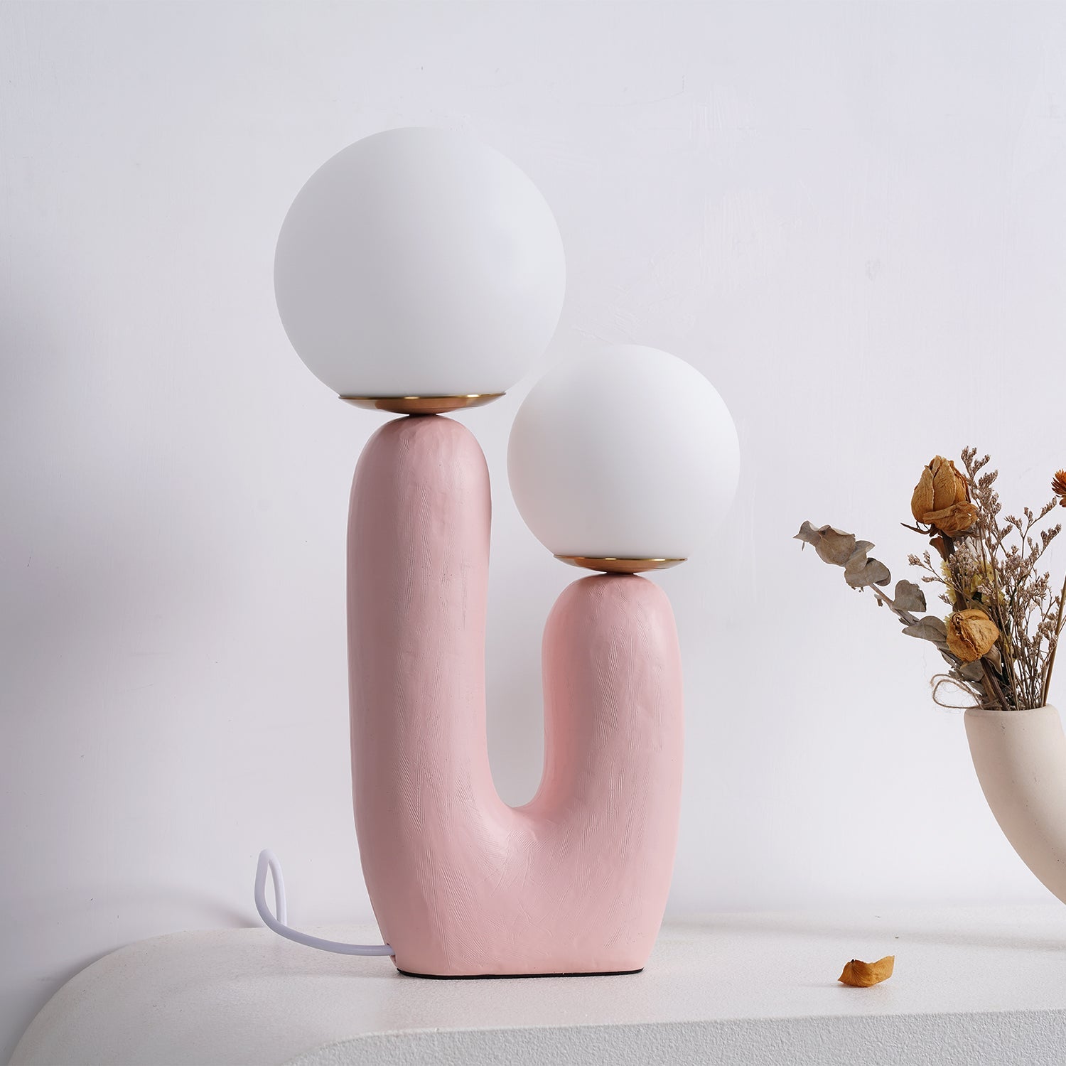 Industrial Rough Table Lamp with Adjustable Height for Living Room & Bedroom Lighting