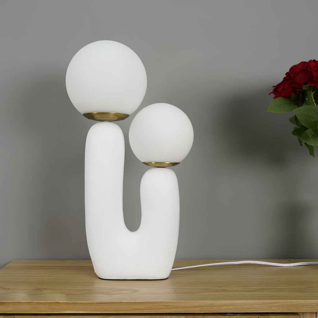 Industrial Rough Table Lamp with Adjustable Height for Living Room & Bedroom Lighting