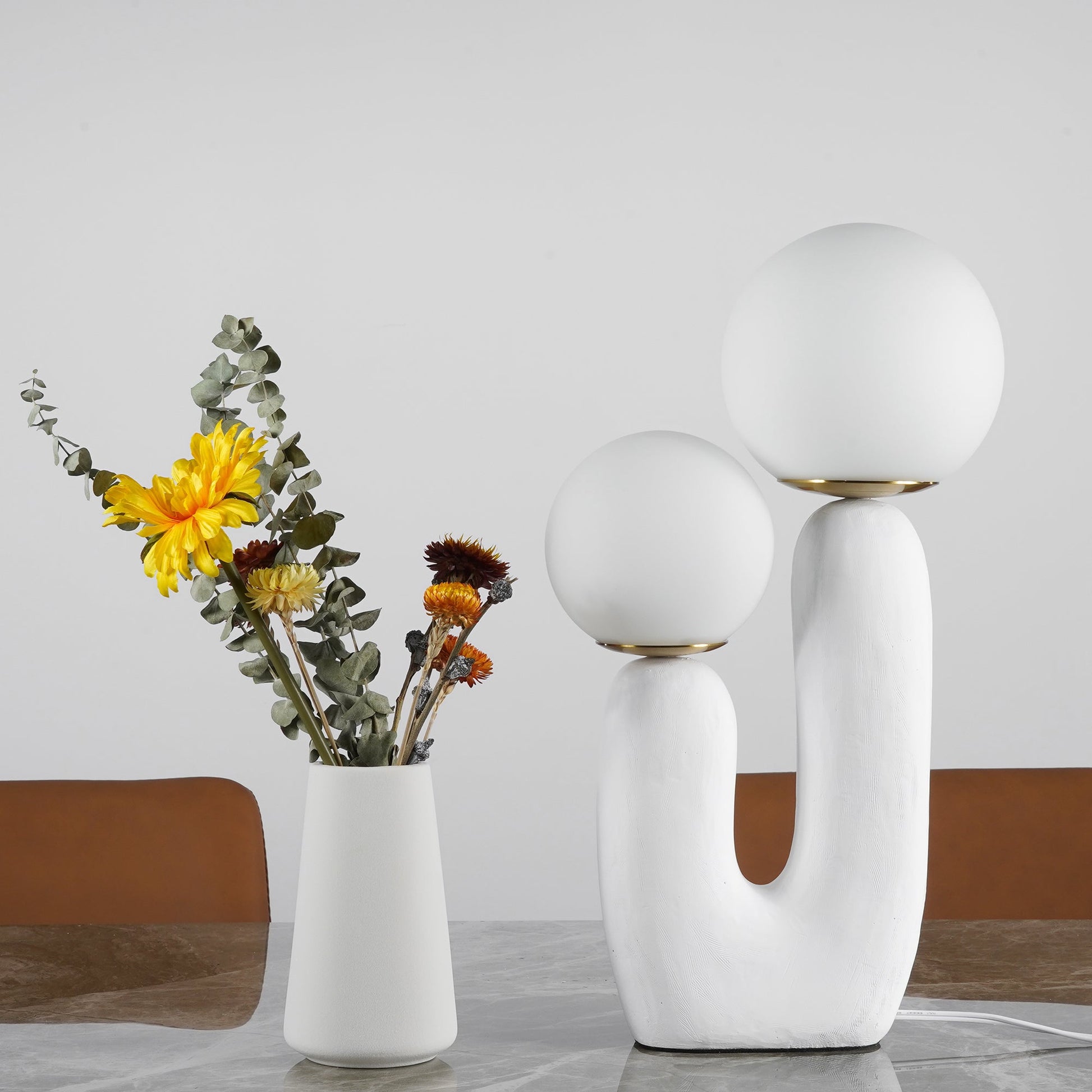 Industrial Rough Table Lamp with Adjustable Height for Living Room & Bedroom Lighting