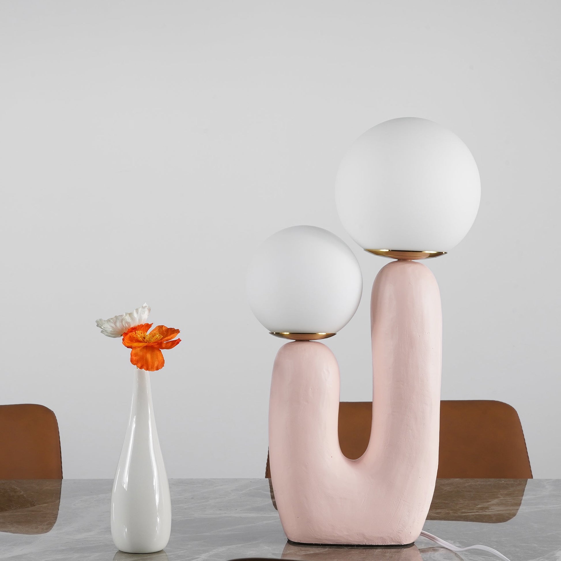 Industrial Rough Table Lamp with Adjustable Height for Living Room & Bedroom Lighting