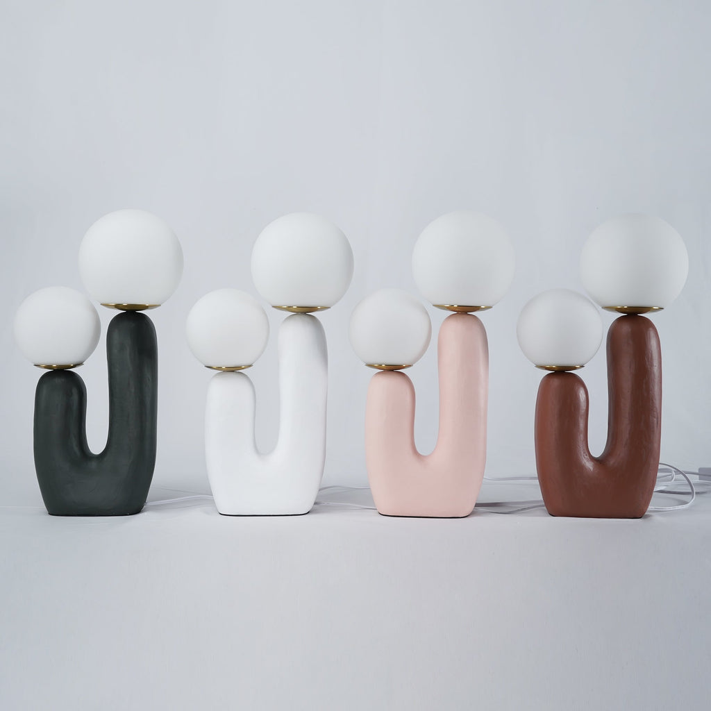 Industrial Rough Table Lamp with Adjustable Height for Living Room & Bedroom Lighting