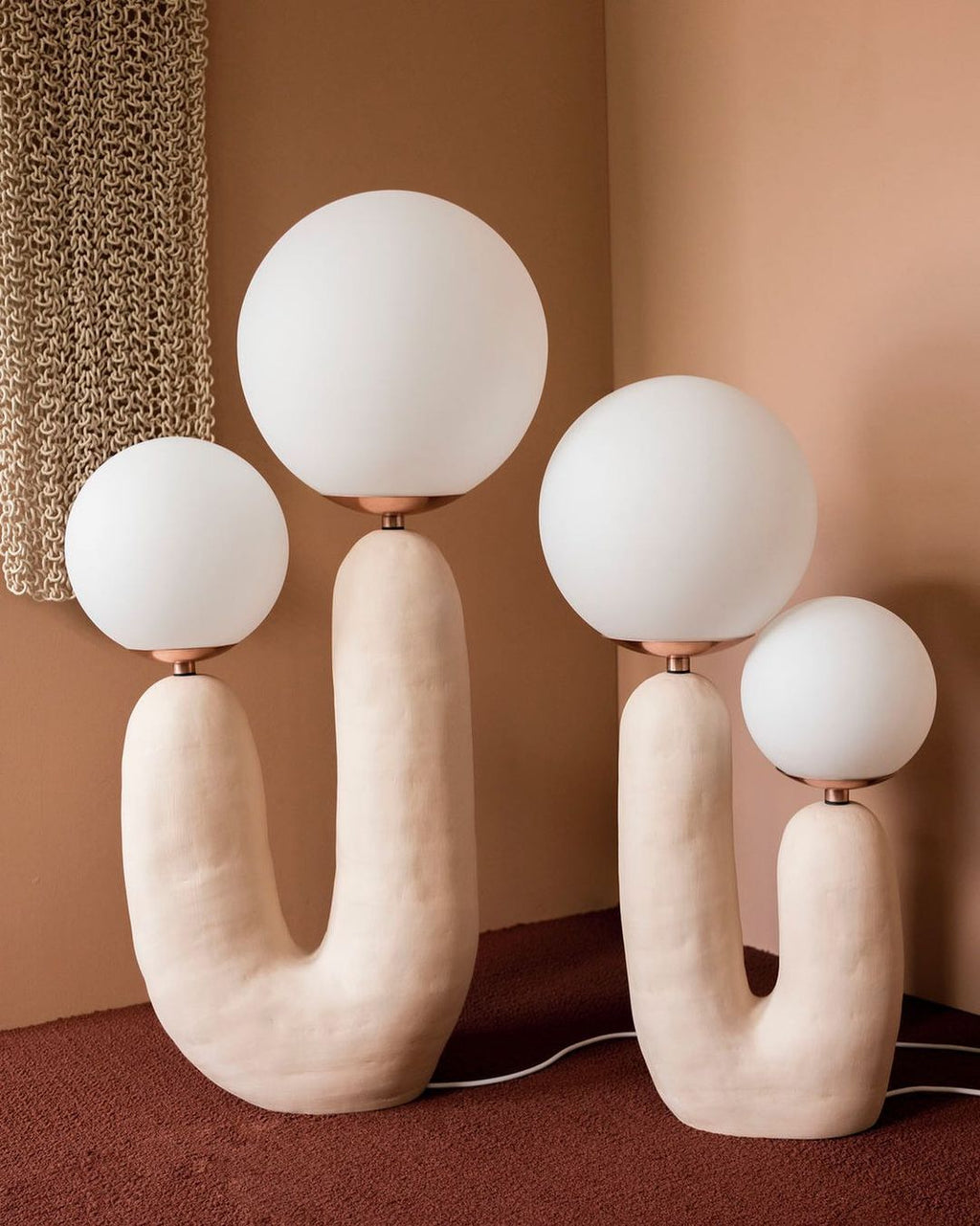 Industrial Rough Table Lamp with Adjustable Height for Living Room & Bedroom Lighting