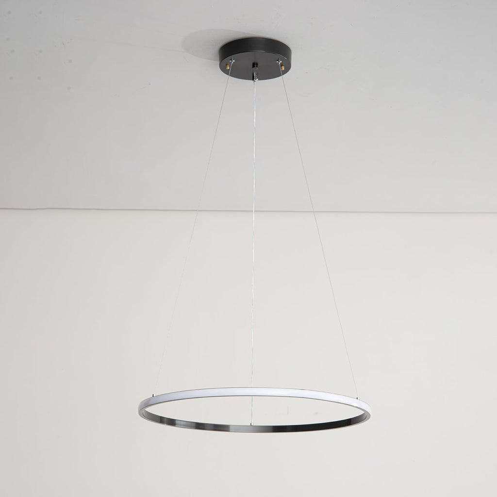 Orrery Rings Chandelier | Integrated LED, Brass Construction & Ideal for Modern Interiors and Luxury Spaces