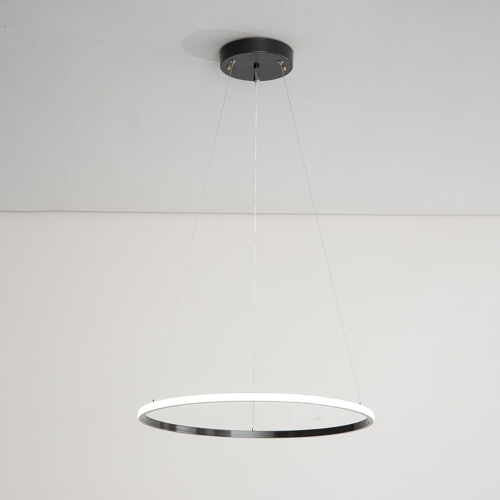 Orrery Rings Chandelier | Integrated LED, Brass Construction & Ideal for Modern Interiors and Luxury Spaces