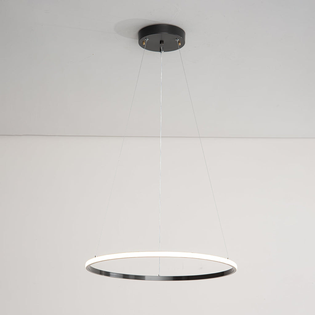 Orrery Rings Chandelier | Integrated LED, Brass Construction & Ideal for Modern Interiors and Luxury Spaces