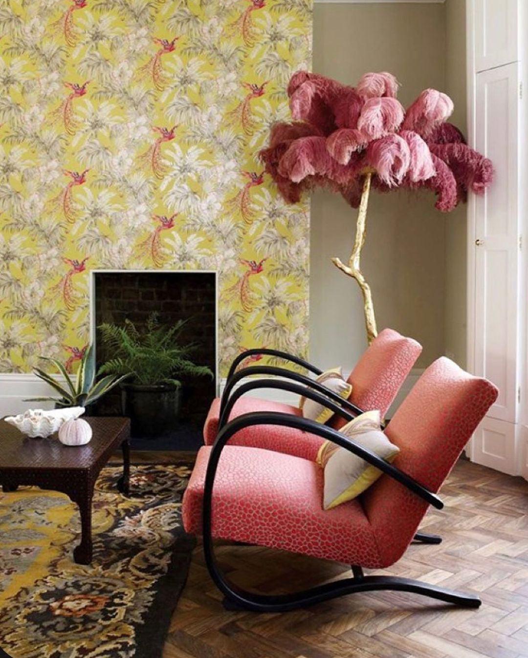 Brass Floor Lamp with Ostrich Feather Shade - Modern Lighting for Living Room & Bedroom Decor