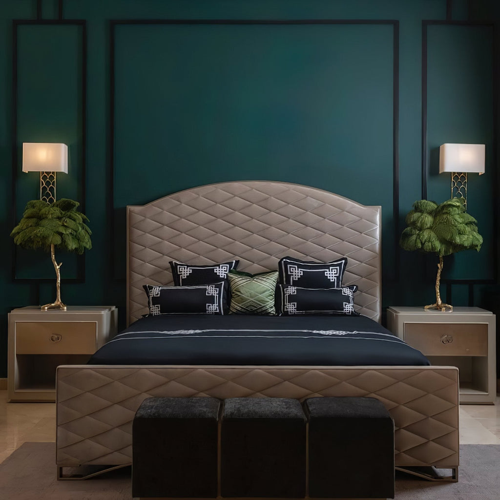 Ostrich Feather Table Lamp with Adjustable Brightness for Living Room & Bedroom Decor