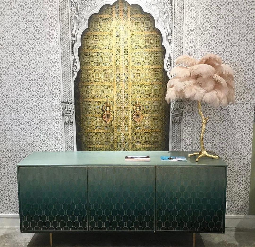 Ostrich Feather Table Lamp with Adjustable Brightness for Living Room & Bedroom Decor