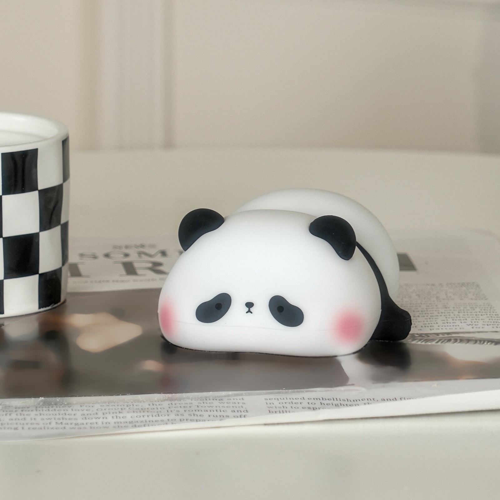 LED Panda Table Lamp with Adjustable Brightness for Kids' Room & Nursery Lighting