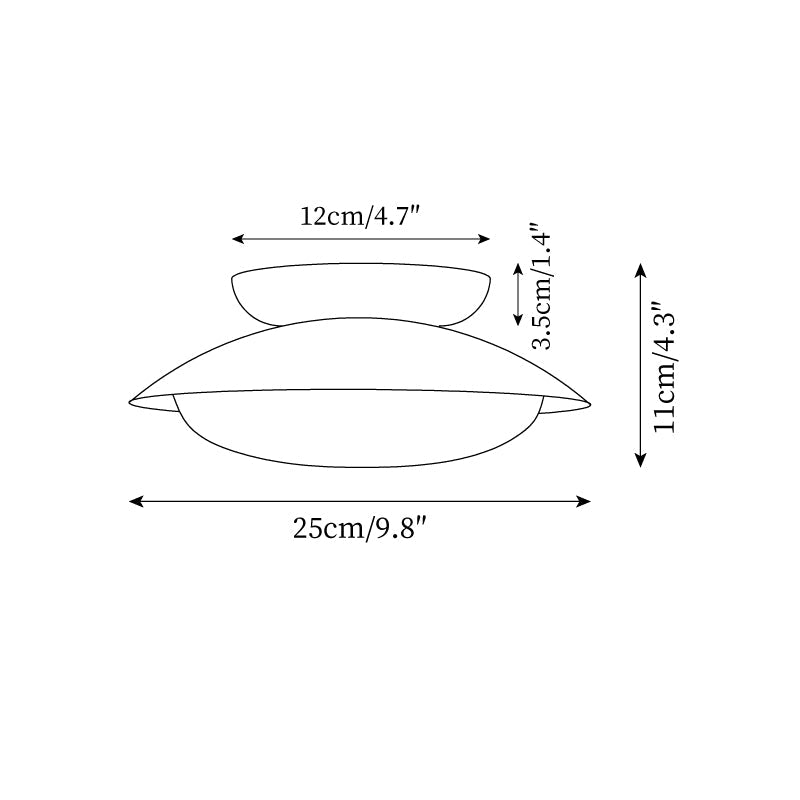 LED Ceiling Light Fixture - Modern Round Design - Adjustable Brightness - Ideal for Living Room, Bedroom & Kitchen Lighting