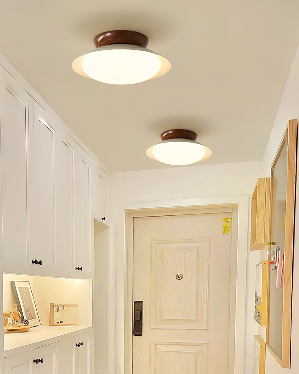 LED Ceiling Light Fixture - Modern Round Design - Adjustable Brightness - Ideal for Living Room, Bedroom & Kitchen Lighting