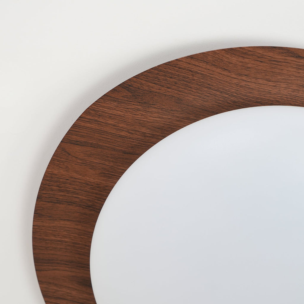Pebble Ceiling Light | Dimmable, Walnut Wood Grain Design for Indoor Home Decor