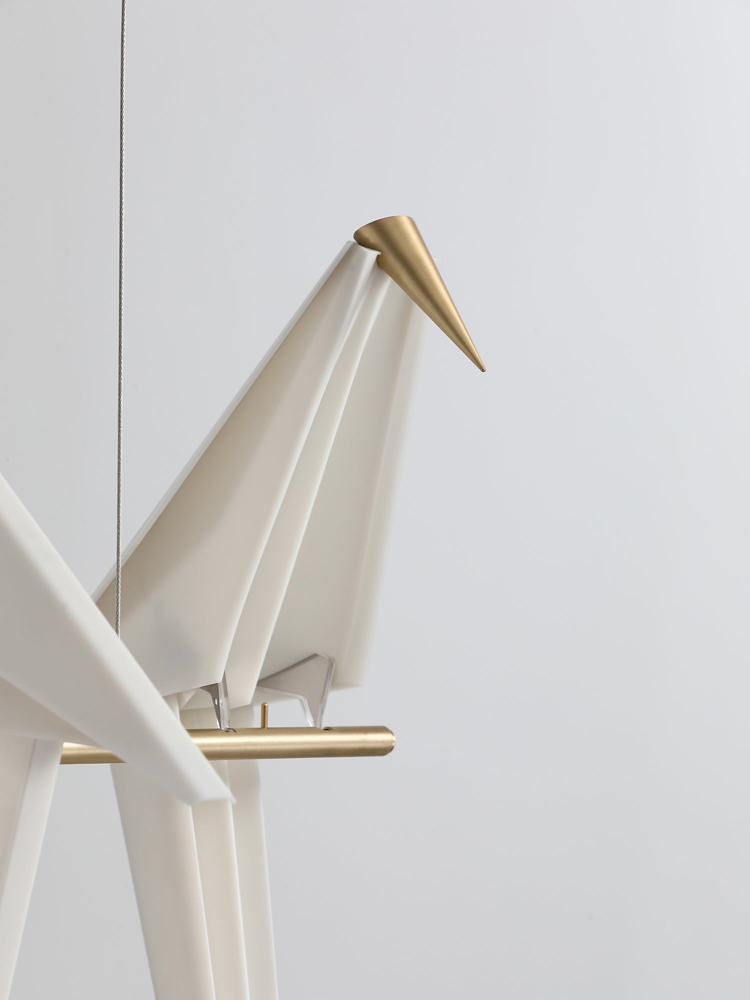 Bird Chandelier Light Fixture - Rustic Hanging Pendant for Living Room & Dining Room Decor