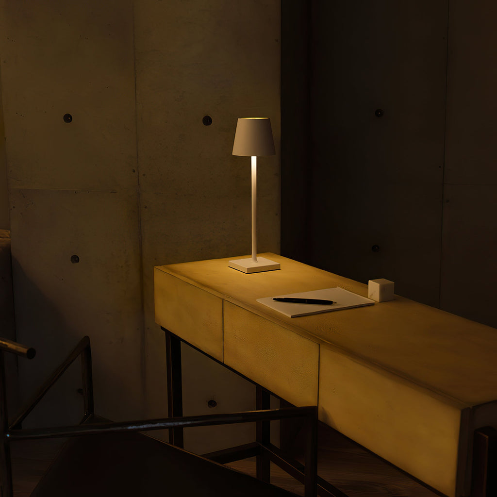 LED Built-in Battery Table Lamp - Portable Wireless Light for Home, Office, and Outdoor Use