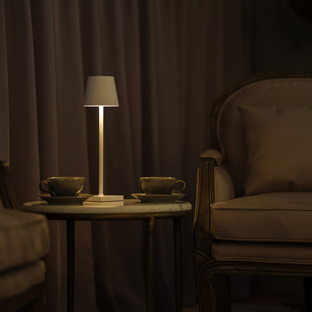 LED Battery-Powered Table Lamp with Built-in Rechargeable Design for Indoor & Outdoor Use