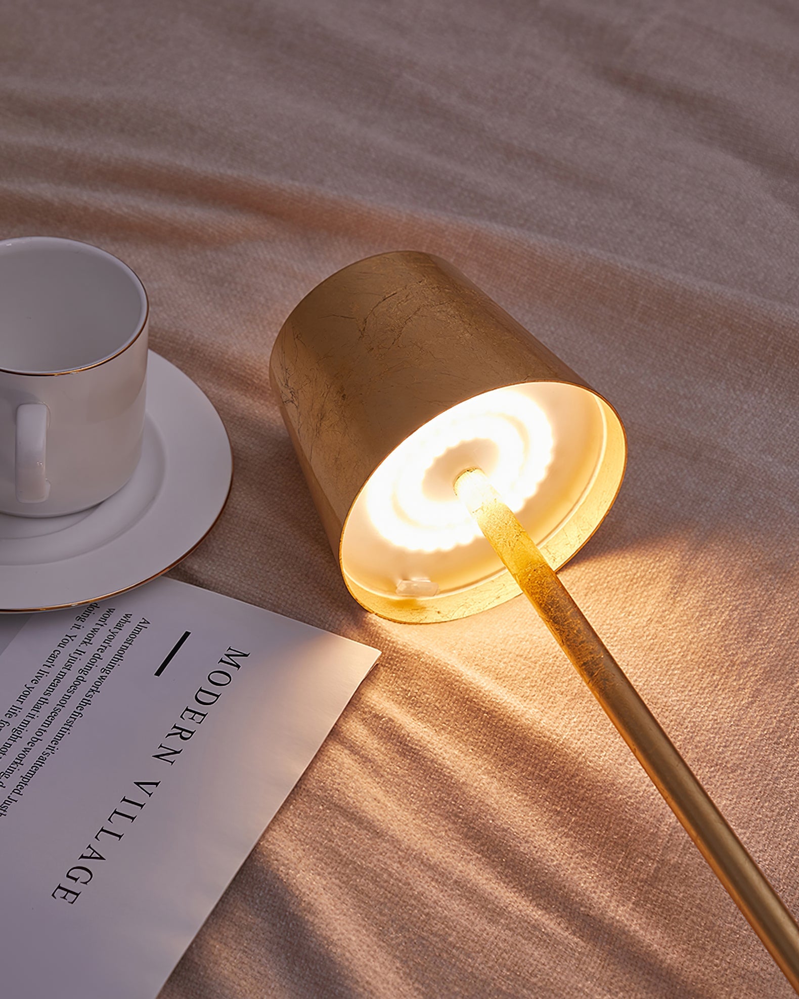 LED Battery-Powered Table Lamp with Built-in Rechargeable Design for Indoor & Outdoor Use