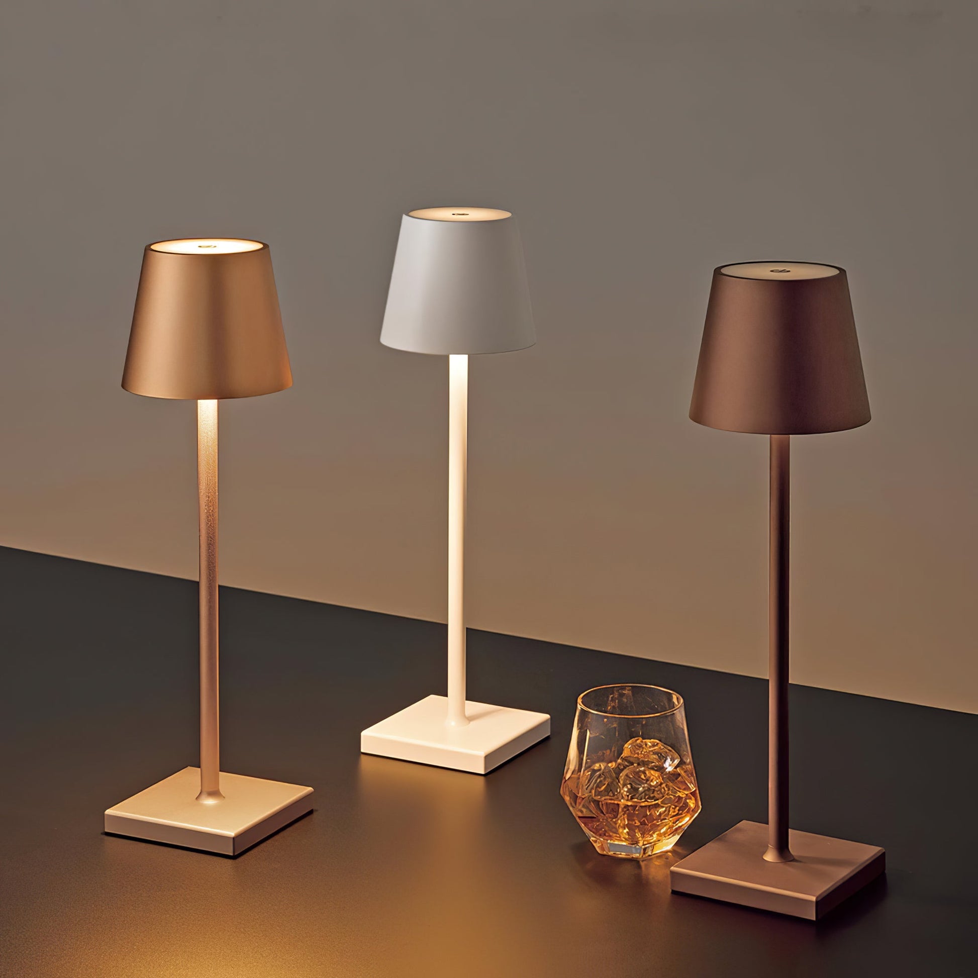 LED Battery-Powered Table Lamp with Built-in Rechargeable Design for Indoor & Outdoor Use