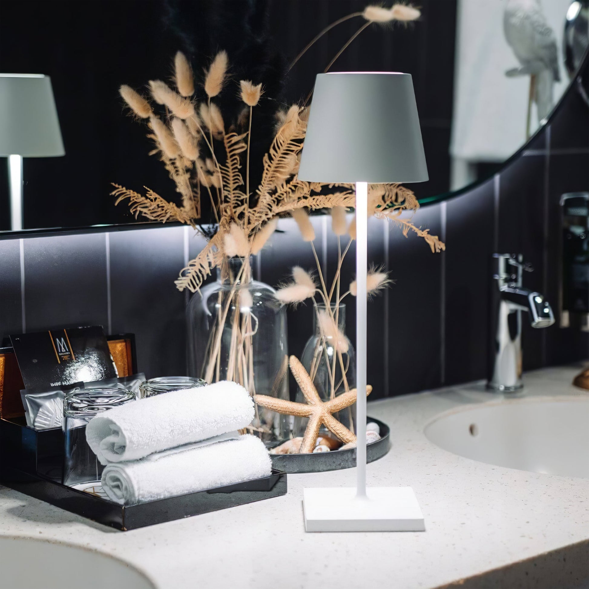 LED Built-in Battery Table Lamp - Portable Wireless Light for Home, Office, and Outdoor Use