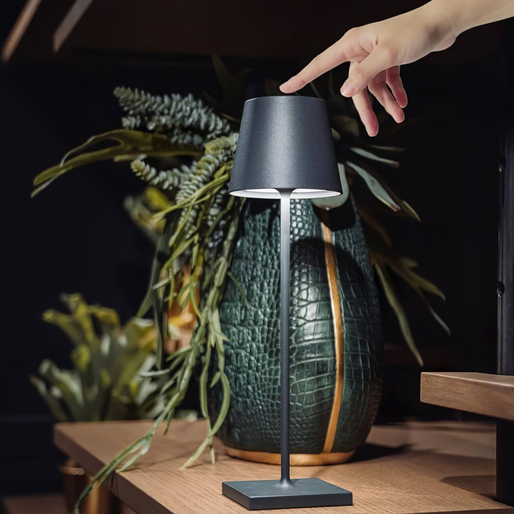 LED Battery-Powered Table Lamp with Built-in Rechargeable Design for Indoor & Outdoor Use