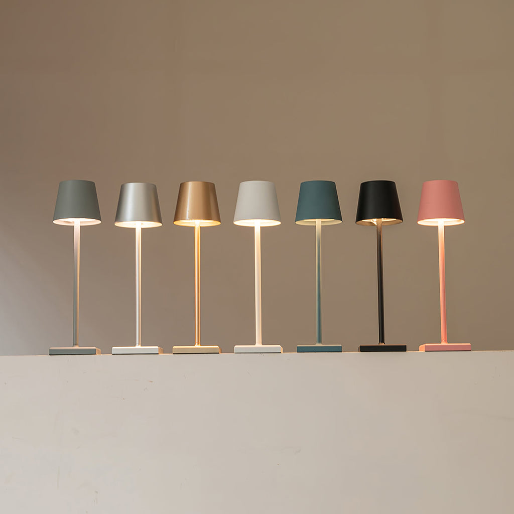 LED Built-in Battery Table Lamp - Portable Wireless Light for Home, Office, and Outdoor Use