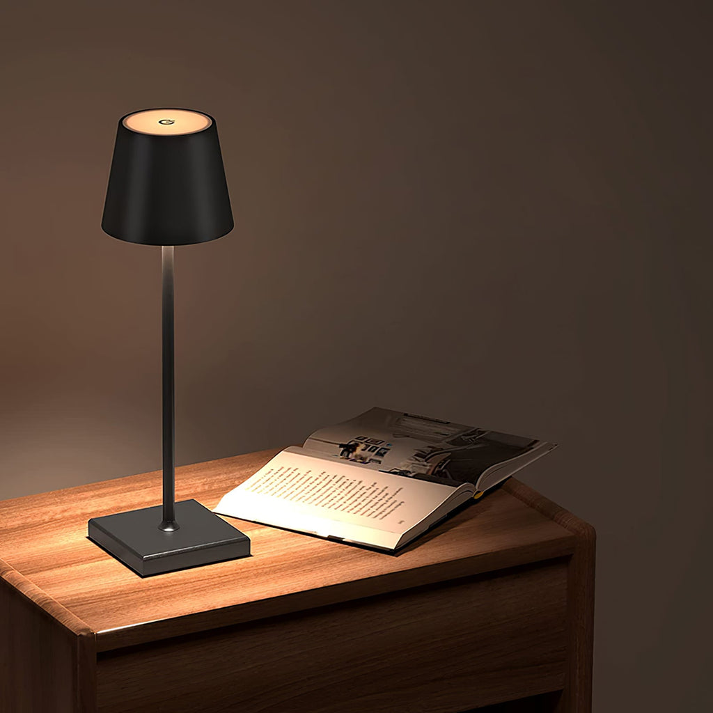 LED Battery-Powered Table Lamp with Built-in Rechargeable Design for Indoor & Outdoor Use