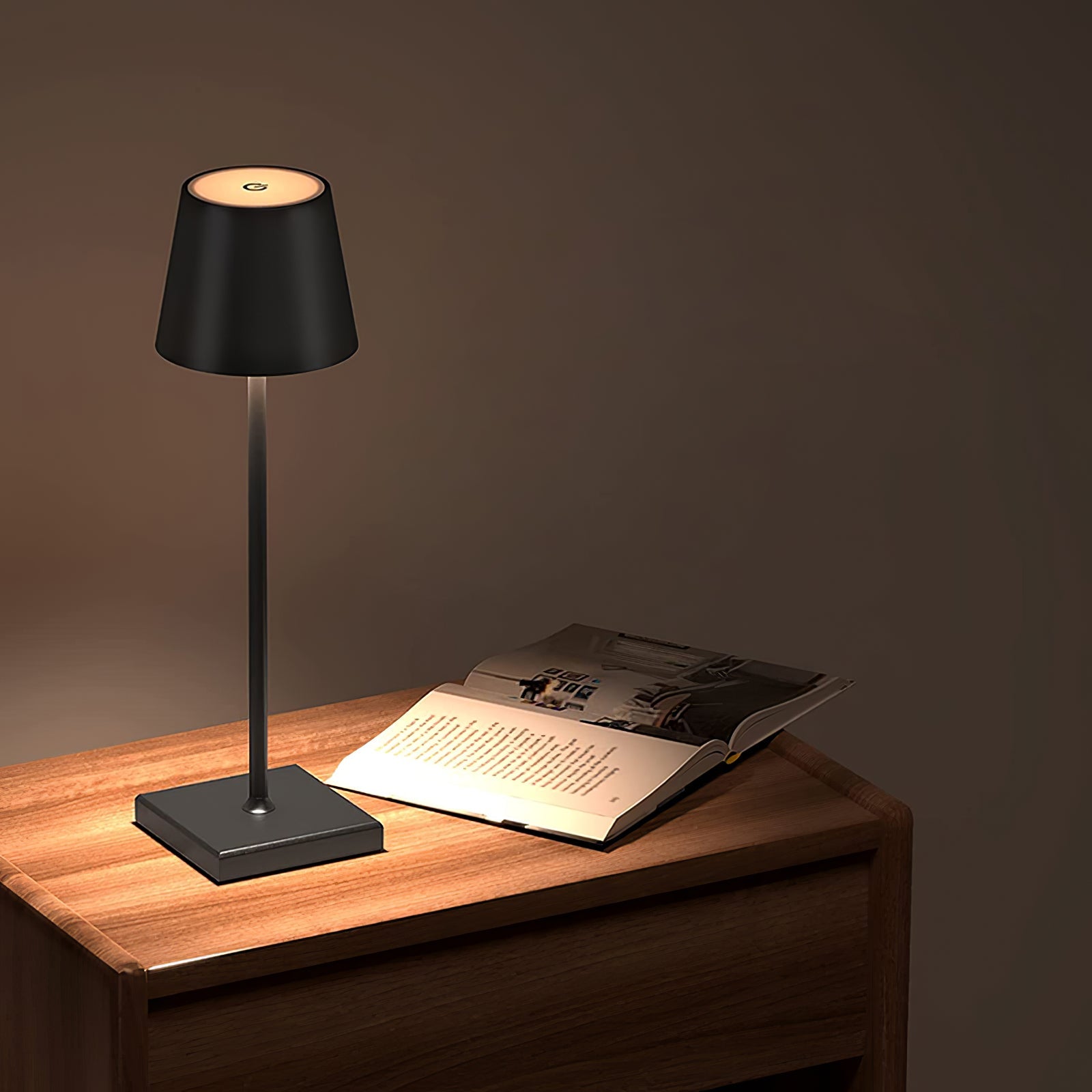 LED Battery-Powered Table Lamp with Built-in Rechargeable Design for Indoor & Outdoor Use
